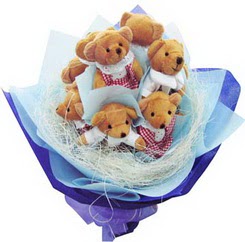 12 adet hediye ayicik bear demeti  Ankara Beypazar Gazipaa mah. kaliteli taze ve ucuz iekler 